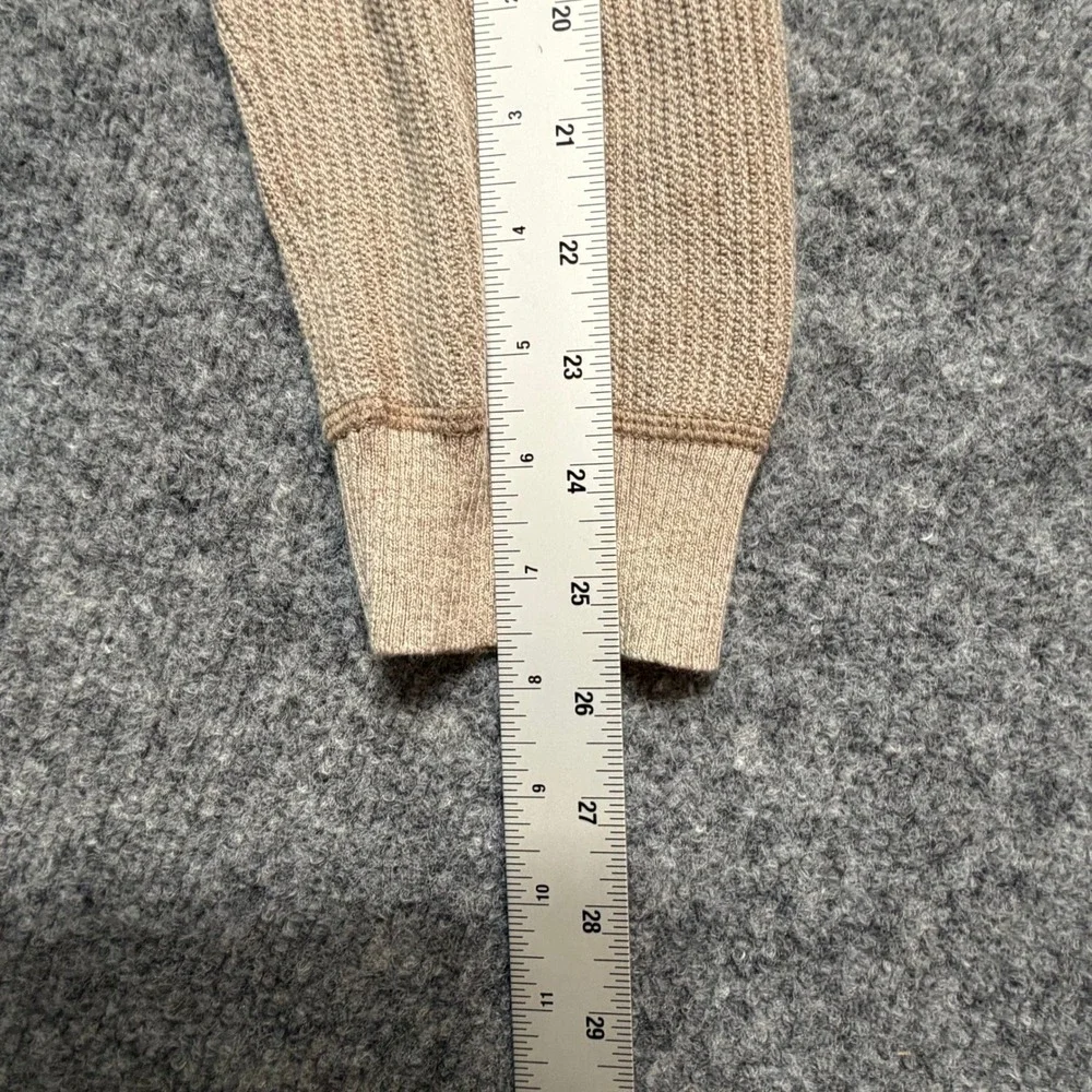 Tommy Bahama‎ Sweater XL Tan Ribbed Knit V-Neck Cotton Pullover